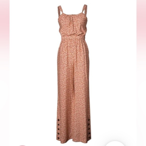 Jonathan Simkhai NWT Serenity Brown Textured Dot Jumpsuit XS Revolve Resortwear - Picture 12 of 16